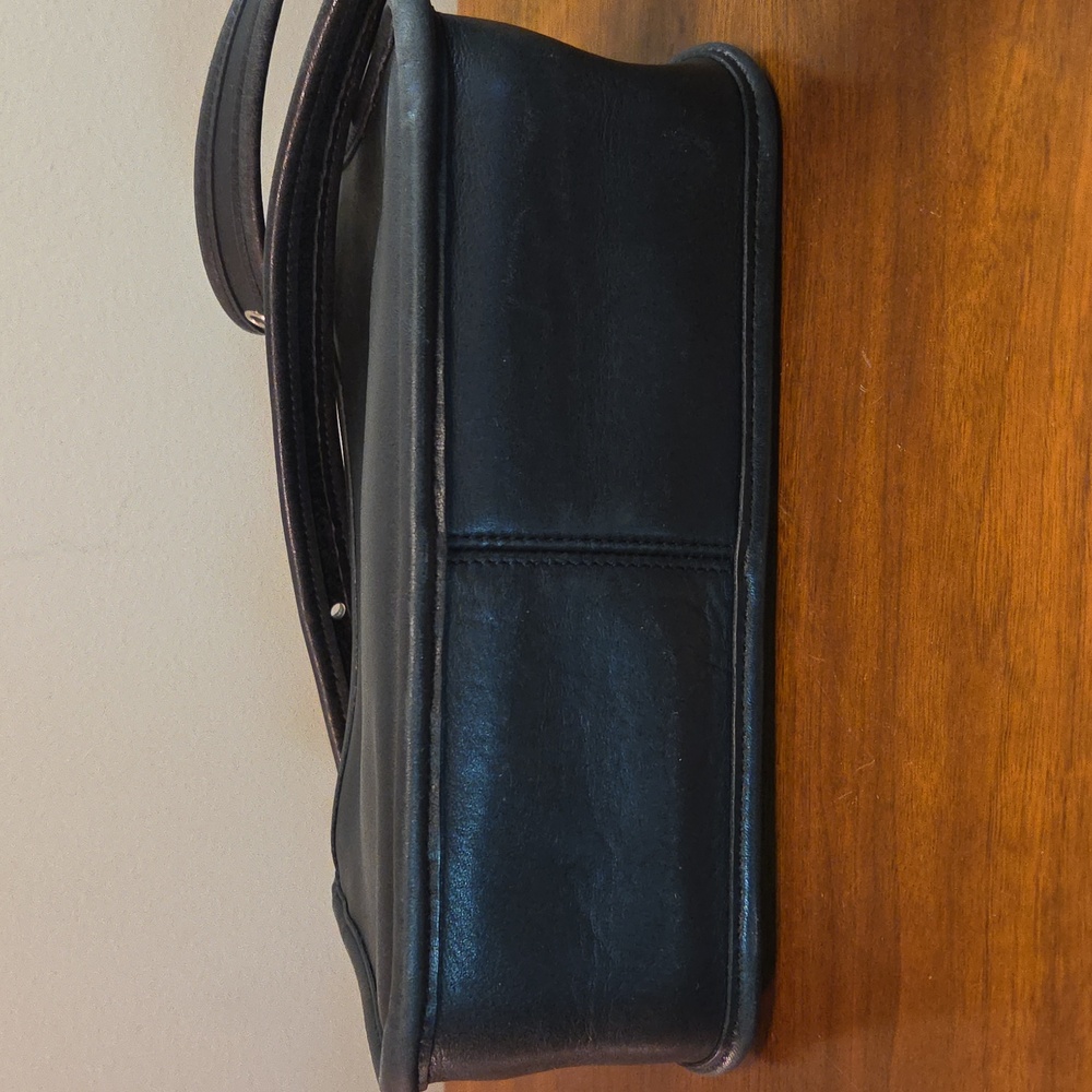 Coach Rambler's Legacy 9067 Leather Shoulder Crossbody Bag Purse Black Vintage - Picture 6 of 15